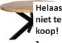 The Copperbarn Salontafel ovaal mangohout 100 x 55 cm kruispoot - Thumbnail 1