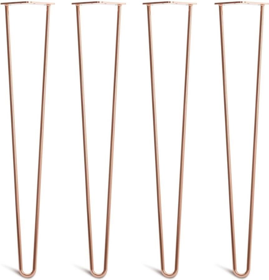 The Hairpin Leg Co. Klassieke Hairpin Poten Bureau Eettafel 10mm 2x71cm Staven Koper