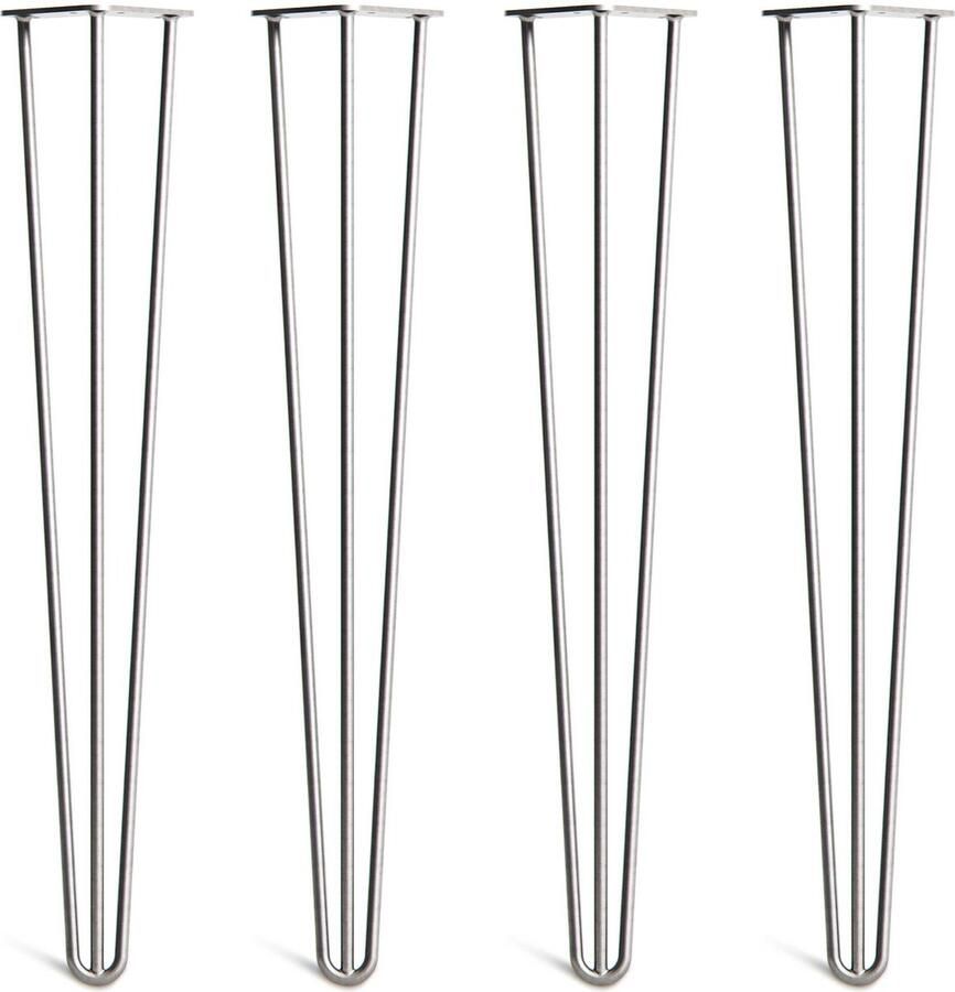 The Hairpin Leg Co. Klassieke Hairpin Poten Bureau Eettafel 10mm 3x71cm Staven Zink