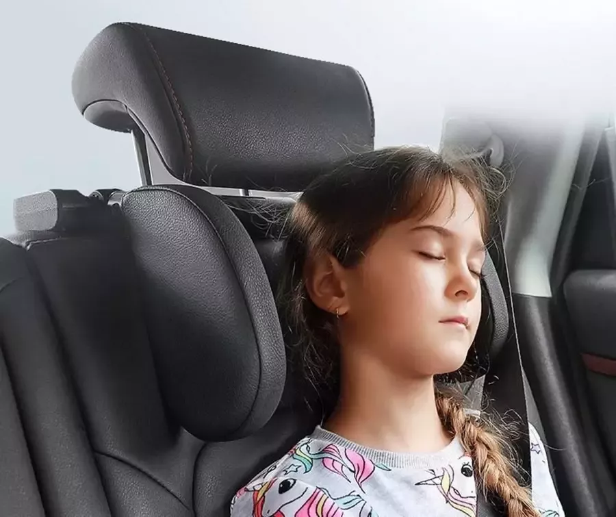 The Label of Gold Hoofdsteun Hoofdkussen Auto Nekkussen Autostoel Hoofdsteun Kussen 'Beige' Reiskussen Neksteun Verstelbaar Veiligheid en Bescherming Voor Kinderen en Volwassenen TLOG