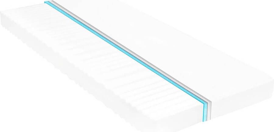 The Living Store 7 Zone PU-schuimtechnologie Bezoekersmatras 100x200x10 cm Drukverlichting Comfort op elk gebied Bezoekermatras PU-schuim 7 Zone Matras Drukverlichting Ergonomisch Matras - Foto 2