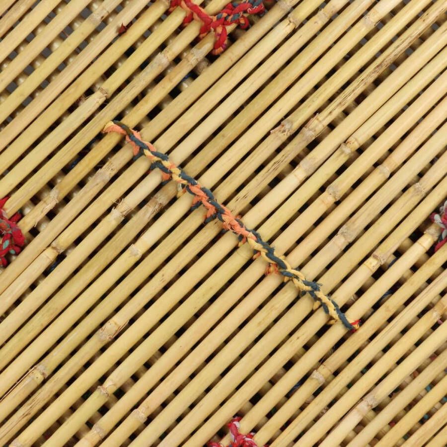 The Living Store Achthoekige salontafel Bamboe 60 x 60 x 45 cm Handgemaakt - Foto 2
