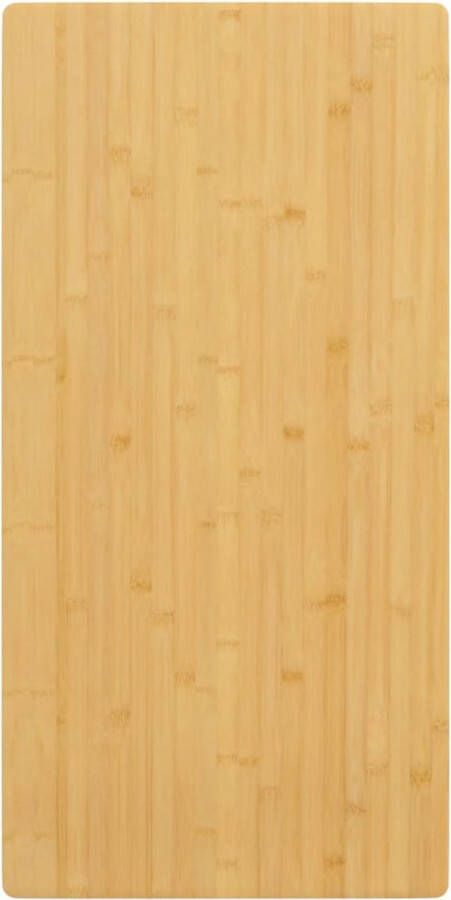 The Living Store Bamboe Tafelblad 40x80x2.5 cm Duurzaam en veelzijdig vervangingsblad voor tafels Afgeronde randen Eenvoudig schoon te maken Uniek en exclusief - Foto 2