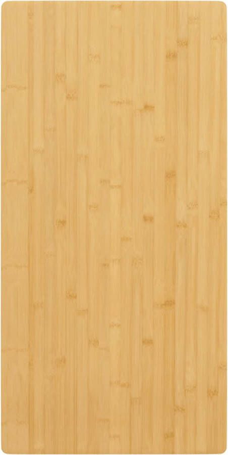 The Living Store Bamboe Tafelblad 50x100x4 cm Duurzaam Veelzijdig Afgeronde Randen Eenvoudig Schoon te Maken - Foto 2