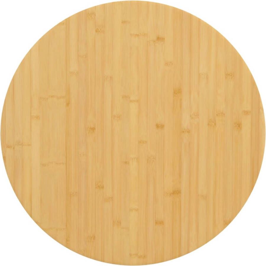 The Living Store Bamboe Tafelblad 70 x 4 cm Duurzaam materiaal Veelzijdig gebruik Eenvoudig schoon te maken - Foto 2