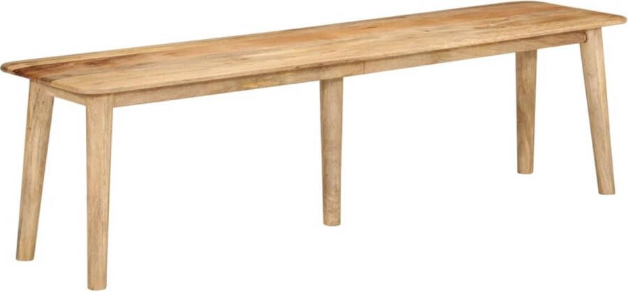 The Living Store Massief Mangohouten Bank 160x40x45 cm Duurzaam en Praktisch Massieve Bank Mangohout Bank Eetkamerbank Entree Bank Vintage Bank - Foto 2