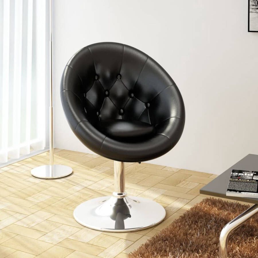 The Living Store Loungestoel Zwart 61 x 58 x (80-93) cm Verstelbaar Staal - Foto 2