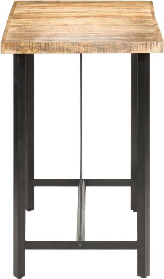 The Living Store Bartafel Industrieel 180 x 70 x 107 cm Mangohout Bartafel Industrieel Meubilair Mangohouten Tafel Salontafel Eetkamermeubel - Foto 2