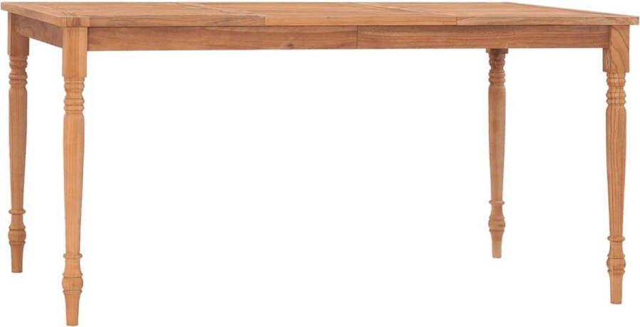The Living Store Batavia Eettafel 150 x 90 x 75 cm Teakhout - Foto 2