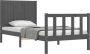 The Living Store Bedframe met hoofdbord massief hout grijs 90x200 cm Bedframe Bedframes Bed Eenpersoonsbed Slaapkamermeubel Houten Bedframe Houten Bed Bedbodem Massief Houten Bedframe Ledikant Bedframe Met Hoofdeinde - Thumbnail 8