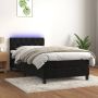 The Living Store Bed naam van de Boxspring 203 x 80 x 78 88 cm Zacht fluweel - Thumbnail 2