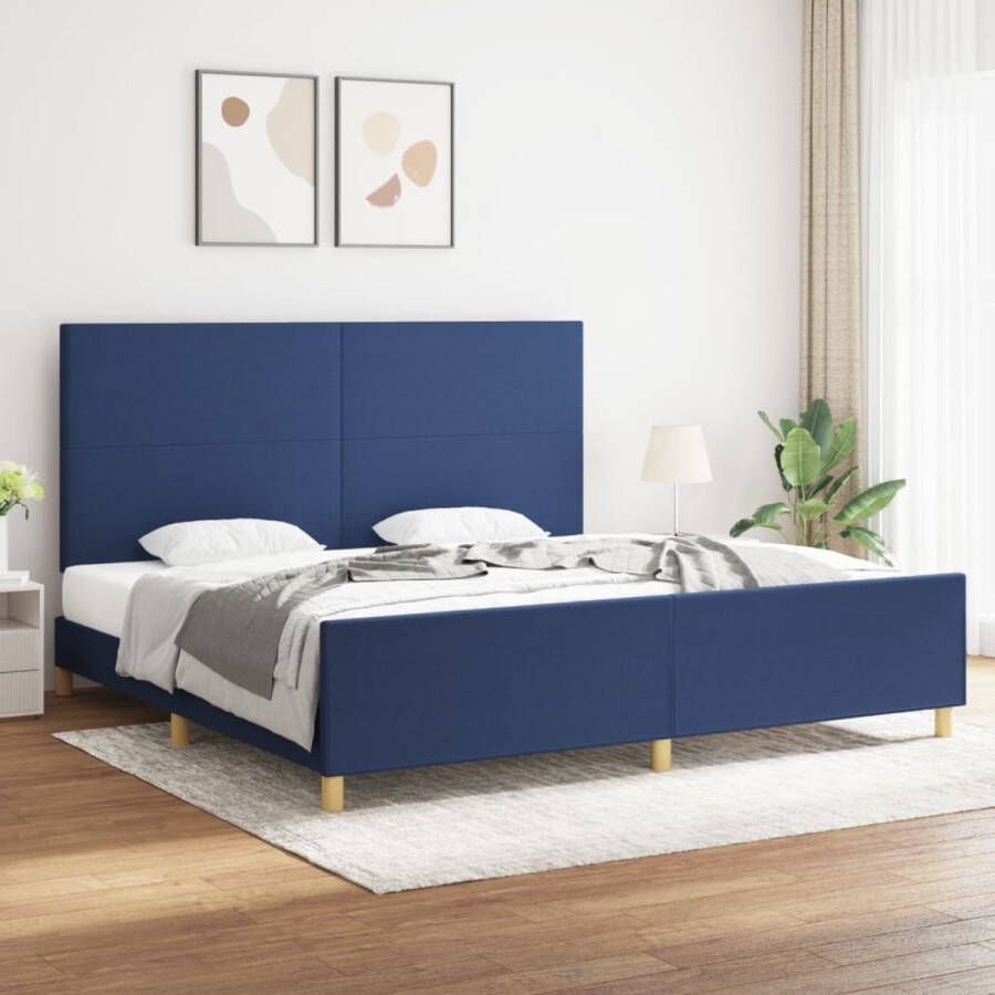 The Living Store Bedframe 203 x 206 x 118 128 cm Duurzaam materiaal