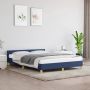 The Living Store Bedframe met hoofdeinde stof blauw 140x190 cm Bedframe Met Hoofdeinde Bedframes Met Hoofdeindes Bed Slaapmeubel Ledikant Bedbodem Tweepersoonsbed Bedden Slaapmeubels Slaapmeubelen Slaapmeubilair - Thumbnail 2