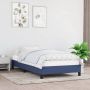 The Living Store Bedframe stof blauw 80x200 cm Bedframe Bedframes Slaapmeubel Bedbodem Ledikant Eenpersoonsbed Slaapmeubels Slaapmeubelen Slaapmeubilair Bedbodems Ledikanten - Thumbnail 2