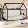 The Living Store Bedframe Boomhut-stijl 166 x 88 x 131.5 cm Grijs Massief grenenhout - Thumbnail 2