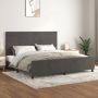 The Living Store Bedframe Comfort Bedframe Afmetingen- 203 x 206 x 118 128 cm Ken- Verstelbare hoogte Kleur- Donkergrijs - Thumbnail 2