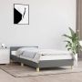 The Living Store Bedframe met hoofdbord stof donkergrijs 80x200 cm Bedframe Met Hoofdeinde Bedframes Met Hoofdeindes Bed Slaapmeubel Ledikant Bedbodem Tweepersoonsbed Bedden Slaapmeubels Slaapmeubelen Slaapmeubilair - Thumbnail 2