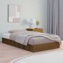 The Living Store Bedframe massief hout honingbruin 75x190 cm 2FT6 Small Single Bedframe Bedframes Bed Bedbodem Ledikant Bed Frame Massief Houten Bedframe Slaapmeubel Eenpersoonsbed Bedden Bedbodems - Thumbnail 2