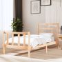 The Living Store Bedframe massief grenenhout 90x190 cm 3FT Single Bedframe Bedframes Bed Bedbodem Ledikant Bed Frame Massief Houten Bedframe Slaapmeubel Eenpersoonsbed Bedden Bedbodems - Thumbnail 2