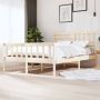The Living Store Bedframe massief hout 140x200 cm Bedframe Bedframes Tweepersoonsbed Bed Bedombouw Dubbel Bed Frame Bed Frame Ledikant Bedframe Met Hoofdeinde Tweepersoonsbedden - Thumbnail 2