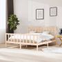 The Living Store Bedframe massief hout 160x200 cm Bedframe Bedframes Tweepersoonsbed Bed Bedombouw Dubbel Bed Frame Bed Frame Ledikant Bedframe Met Hoofdeinde Tweepersoonsbedden - Thumbnail 2