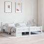 The Living Store Bedframe massief grenenhout wit 160x200 cm Bedframe Bed Frame Bed Frames Bed Bedden 2-persoonsbed 2-persoonsbedden Tweepersoons Bed - Thumbnail 2