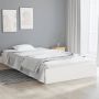 The Living Store Bedframe Grenenhout Eenpersoons 100 x 200 cm Wit - Thumbnail 4