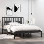 The Living Store Bedframe massief grenenhout grijs 140x190 cm Bedframe Bedframes Tweepersoonsbed Bed Bedombouw Dubbel Bed Frame Bed Frame Ledikant Houten Bedframe Tweepersoonsbedden - Thumbnail 3