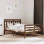 The Living Store Bedframe massief hout honingbruin 140x200 cm Bedframe Bedframes Tweepersoonsbed Bed Bedombouw Dubbel Bed Frame Bed Frame Ledikant Houten Bedframe Tweepersoonsbedden - Thumbnail 2