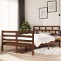 The Living Store Bedframe massief grenenhout honingbruin 120x200 cm Bedframe Bedframes Bed Bedbodem Ledikant Bed Frame Massief Houten Bedframe Slaapmeubel Tweepersoonsbed Bedden Bedbodems - Thumbnail 1