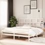 The Living Store Bedframe massief grenenhout wit 200x200 cm Bedframe Bedframes Bed Bedbodem Ledikant Bed Frame Massief Houten Bedframe Slaapmeubel Tweepersoonsbed Bedden Bedbodems - Thumbnail 2