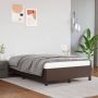 The Living Store Bedframe kunstleer bruin 120x200 cm Bedframe Bedframes Bed Slaapmeubel Bedbodem Ledikant Tweepersoonsbed Slaapbed Bedden Slaapmeubels Slaapmeubelen - Thumbnail 1