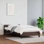 The Living Store Bedframe met hoofdbord kunstleer bruin 80x200 cm Bedframe Bedframes Bed Slaapmeubel Bedbodem Ledikant Eenpersoonsbed Slaapbed Bedden Slaapmeubels Slaapmeubelen - Thumbnail 2