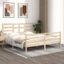 The Living Store Bedframe massief hout 180x200 cm 6FT Super King Bedframe Bedframes Bed Bedbodem Ledikant Bed Frame Massief Houten Bedframe Slaapmeubel Tweepersoonsbed Bedden Bedbodems - Thumbnail 2