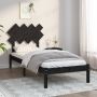 The Living Store Bedframe massief hout zwart 90x200 cm Bedframe Bedframes Bed Bedbodem Ledikant Bed Frame Massief Houten Bedframe Slaapmeubel Eenpersoonsbed Bedden Bedbodems - Thumbnail 2