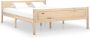 The Living Store Bedframe massief grenenhout 140x200 cm Bedframe Bed Frame Bed Frames Bed Bedden 2-persoonsbed 2-persoonsbedden Tweepersoons Bed - Thumbnail 1
