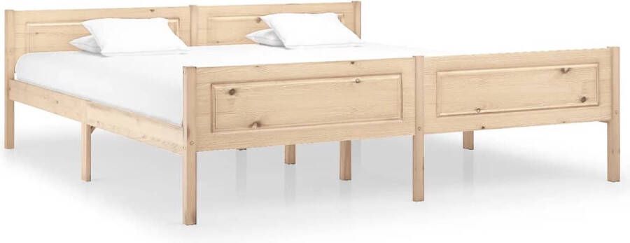 The Living Store Bedframe massief grenenhout 180x200 cm Bedframe Bed Frame Bed Frames Bed Bedden 2-persoonsbed 2-persoonsbedden Tweepersoons Bed