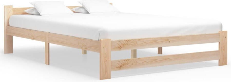 The Living Store Bedframe massief grenenhout 180x200 cm Bedframe Bedframes Bed Frame Bed Frames Bed Bedden Houten Bedframe Houten Bedframes 2-persoonsbed 2