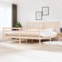 The Living Store Bedframe massief hout 180x200 cm 6FT Super King Bedframe Bedframes Tweepersoonsbed Bed Bedombouw Dubbel Bed Frame Bed Frame Ledikant Bedframe Met Hoofdeinde Tweepersoonsbedden - Thumbnail 3