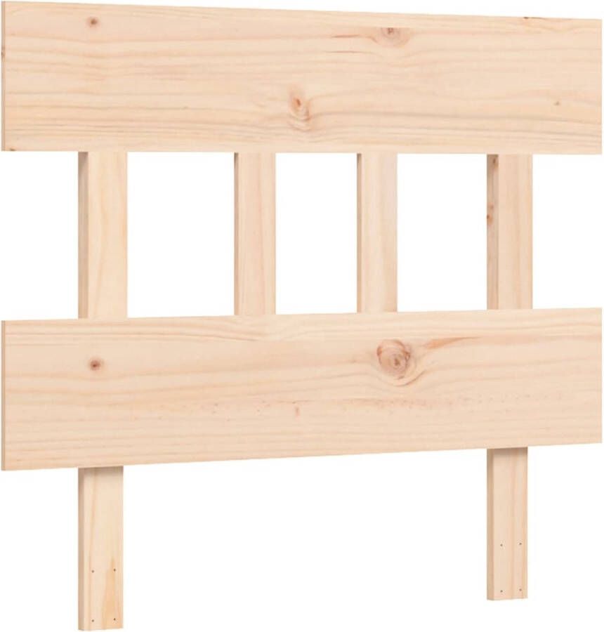 The Living Store Bedframe Massief Grenenhout 205.5 x 95.5 x 81 cm Multiplex lattenbodem