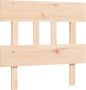 The Living Store Bedframe met hoofdbord massief hout 90x200 cm Bedframe Bedframes Bed Eenpersoonsbed Slaapkamermeubel Houten Bedframe Houten Bed Bedbodem Massief Houten Bedframe Ledikant Bedframe Met Hoofdeinde - Thumbnail 4