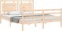 The Living Store Bedframe Massief grenenhout Multiplex lattenbodem 205.5 x 165.5 x 100 cm - Thumbnail 1