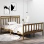 The Living Store Bedframe massief hout honingbruin 120x190 cm 4FT Small Double Bedframe Bedframes Tweepersoonsbed Bed Bedombouw Dubbel Bed Frame Bed Frame Ledikant Houten Bedframe Tweepersoonsbedden - Thumbnail 3