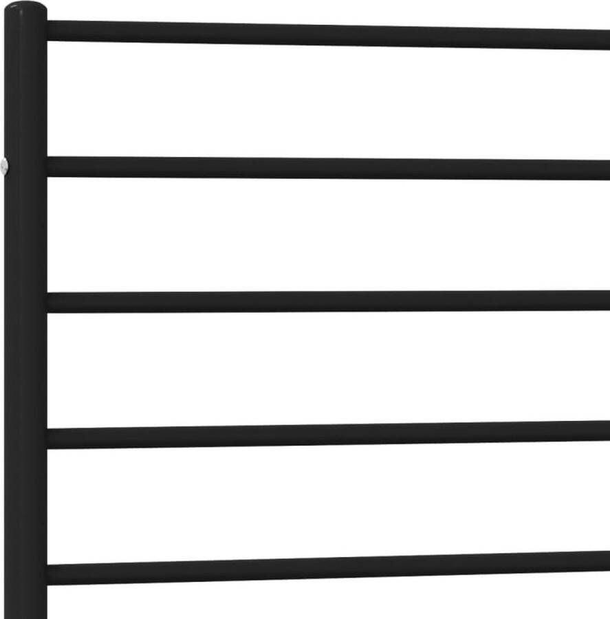 The Living Store Bedframe met hoofd- en voeteneinde metaal zwart 107x203 cm Metalen Bedframe Klassiek Bed Staal Bedframe Bed Met Opbergruimte Boxspring Bed - Foto 3