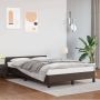 The Living Store Bedframe met hoofdbord kunstleer bruin 120x200 cm Bedframe Met Hoofdbord Bedframes Met Hoofdborden Bedframe Bed Slaapmeubel Bedbodem Ledikant Eenpersoonsbed Slaapbed Bedframes Bedden - Thumbnail 1