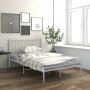The Living Store Bedframe metaal wit 120x200 cm Bedframe Bedframes Tweepersoonsbed Tweepersoonsbedden Bed Bedden Bedombouw Bedombouwen Frame Frames Slaapmeubel - Thumbnail 1