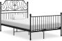 The Living Store Bedframe metaal zwart 120x200 cm Bedframe Bed Frame Bed Frames Bed Bedden Metalen Bedframe Metalen Bedframes 2-persoonsbed 2 - Thumbnail 2