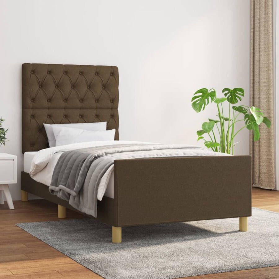 The Living Store Bedframe s Bedframes 203x83x118 128cm Verstelbaar en Duurzaam