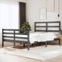 The Living Store Bedframe massief grenenhout grijs 140x190 cm Bedframe Bedframes Bed Bedbodem Ledikant Bed Frame Massief Houten Bedframe Slaapmeubel Tweepersoonsbed Bedden Bedbodems - Thumbnail 2