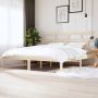 The Living Store Bedframe massief grenenhout 200x200 cm Bedframe Bedframes Bed Bedbodem Ledikant Bed Frame Massief Houten Bedframe Slaapmeubel Tweepersoonsbed Bedden Bedbodems - Thumbnail 3